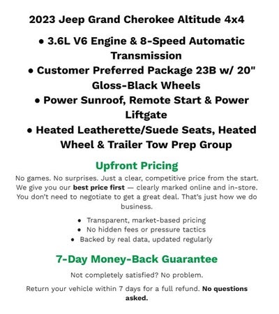 2023 Jeep Grand Cherokee Altitude 4x4