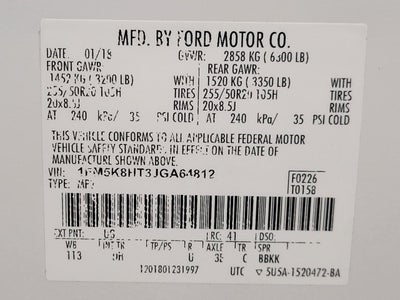 2018 Ford Explorer Platinum 4WD