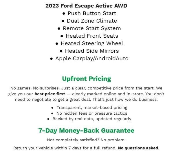 2023 Ford Escape Active AWD