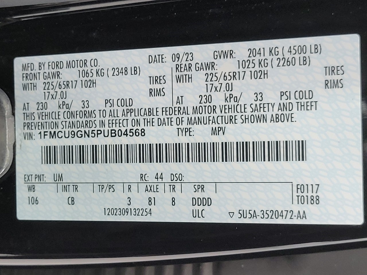 2023 Ford Escape Active AWD