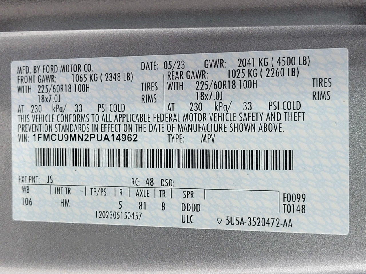 2023 Ford Escape ST-Line AWD