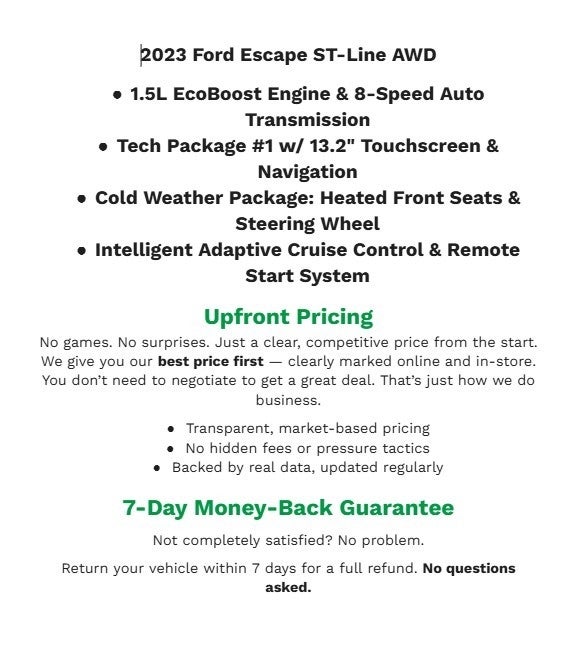 2023 Ford Escape ST-Line AWD