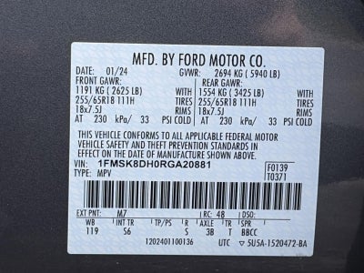 2024 Ford Explorer XLT 4WD