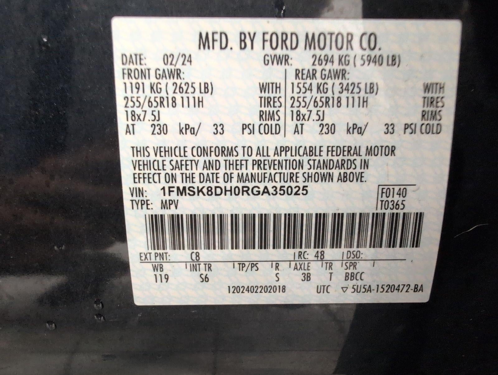 2024 Ford Explorer XLT 4WD