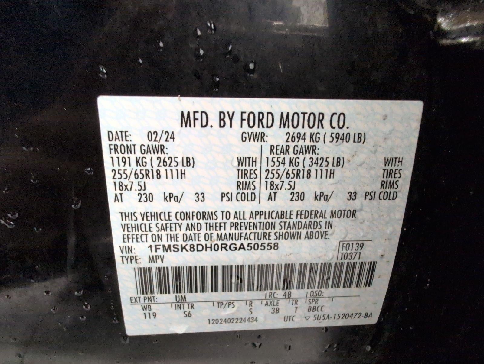 2024 Ford Explorer XLT 4WD