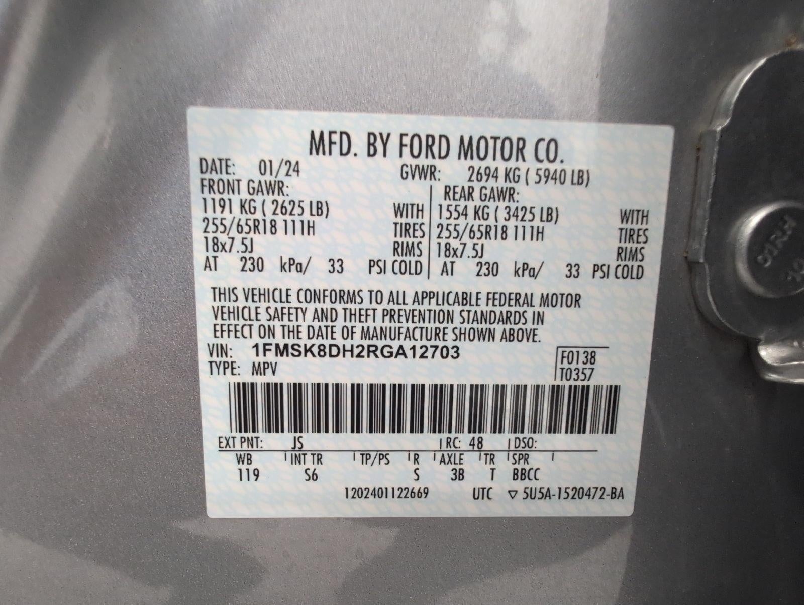 2024 Ford Explorer XLT 4WD