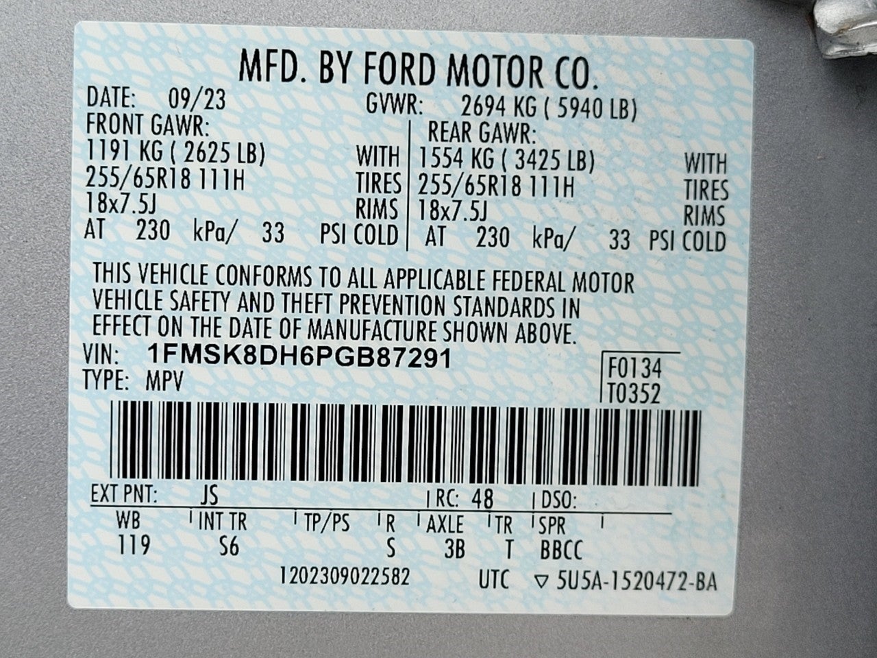 2023 Ford Explorer XLT 4WD