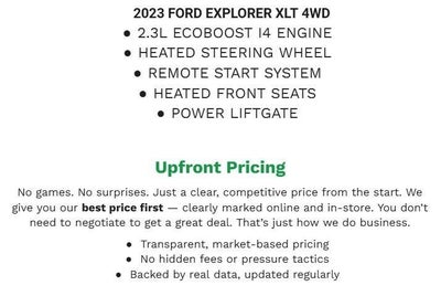 2023 Ford Explorer XLT 4WD