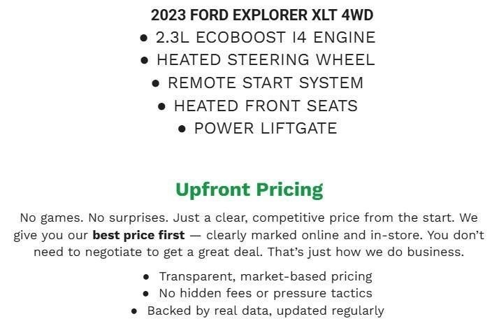 2023 Ford Explorer XLT 4WD