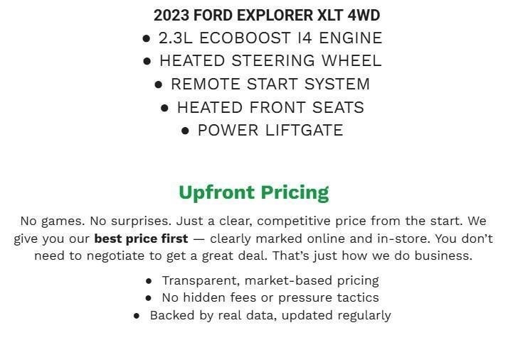2023 Ford Explorer XLT 4WD