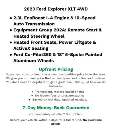 2023 Ford Explorer XLT 4WD
