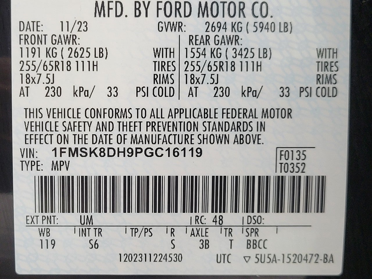 2023 Ford Explorer XLT 4WD