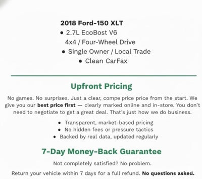 2018 Ford F-150 Lariat 4WD SuperCrew 5.5' Box