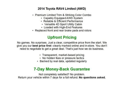 2014 Toyota RAV4 AWD 4dr Limited