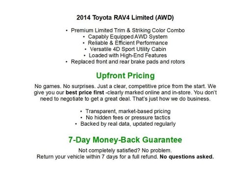 2014 Toyota RAV4 AWD 4dr Limited