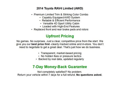 2014 Toyota RAV4 AWD 4dr Limited