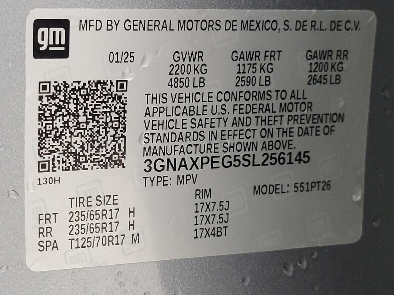 2025 Chevrolet Equinox AWD 4dr LT w/2LT