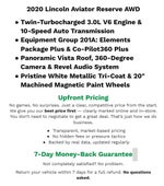 2020 Lincoln Aviator Reserve AWD