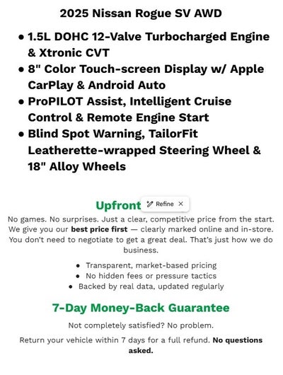 2025 Nissan Rogue AWD SV