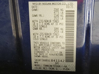 2025 Nissan Rogue AWD SV