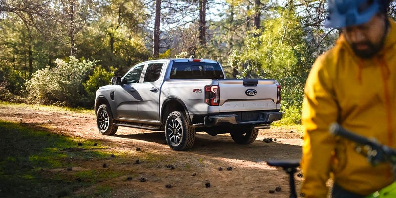 2025 Ford Ranger in the woods