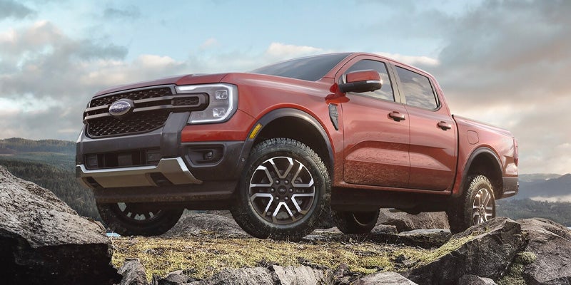 2025 Ford Ranger on rock