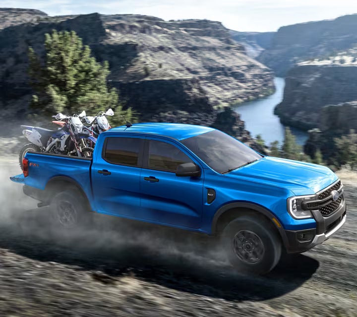 2025 Ford Ranger near canyon